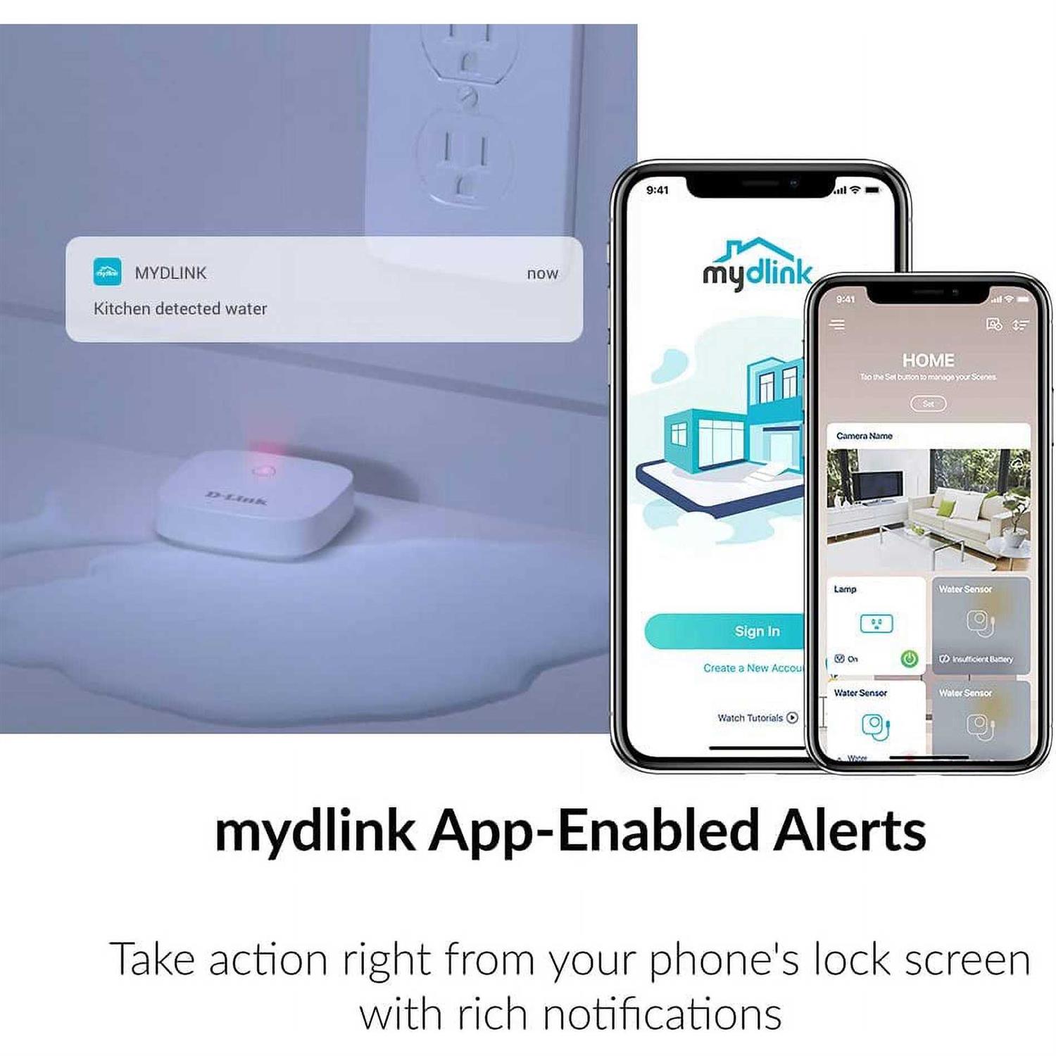D-Link Wi-Fi Water Sensor Add-on Long Range Battery Powered