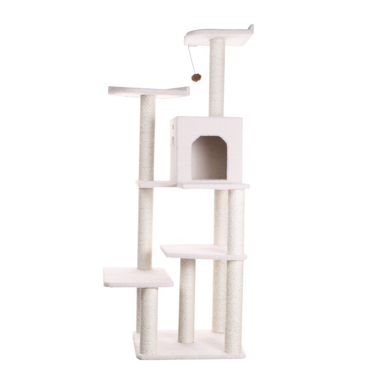68″ Zuckerman Classic Real Wood Jackson Galaxy Approved Cat Tree