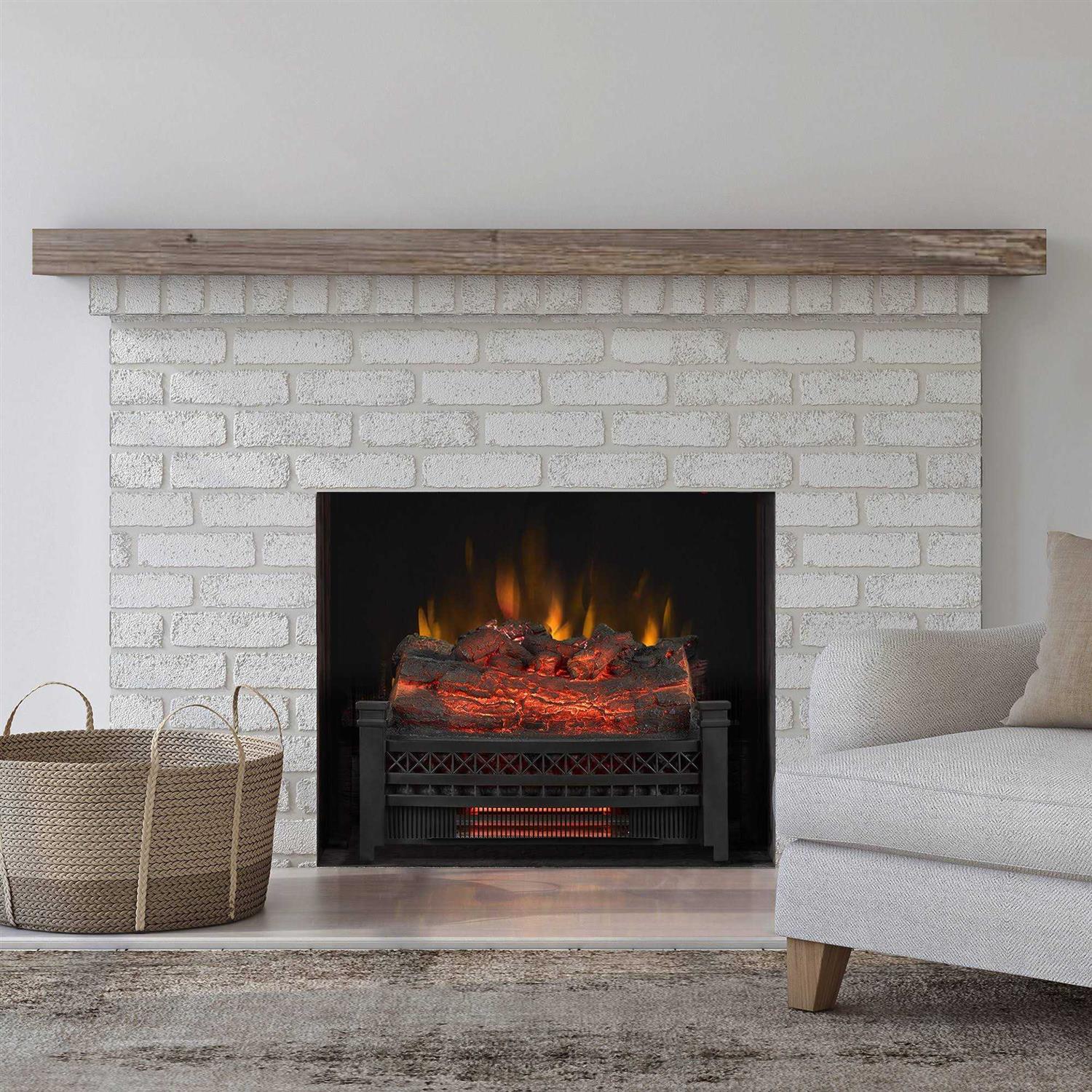 Style Selections Infrared Quartz Log Set Heater with Realistic Ember Bed & Logs CFI031ARU-19