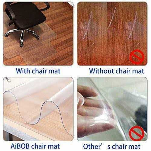 AiBOB Office Chair Mat for Hardwood Floors Heavy Duty Floor Mats for Computer Desk