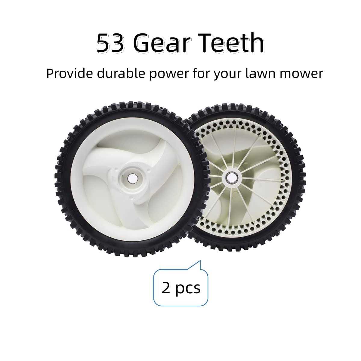 TENGMUJX 2 Pack Front Drive Wheels Replaces Craftsman Husqvarna 194231×427 532403111 Wheels 8X1-3/4