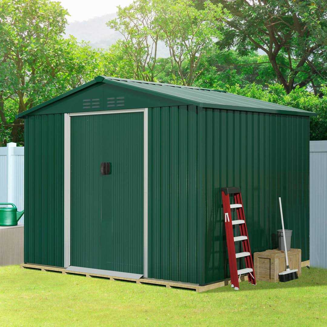 8 ft. W x 6 ft. D Galvanized Steel Storage Shed YITAHOME