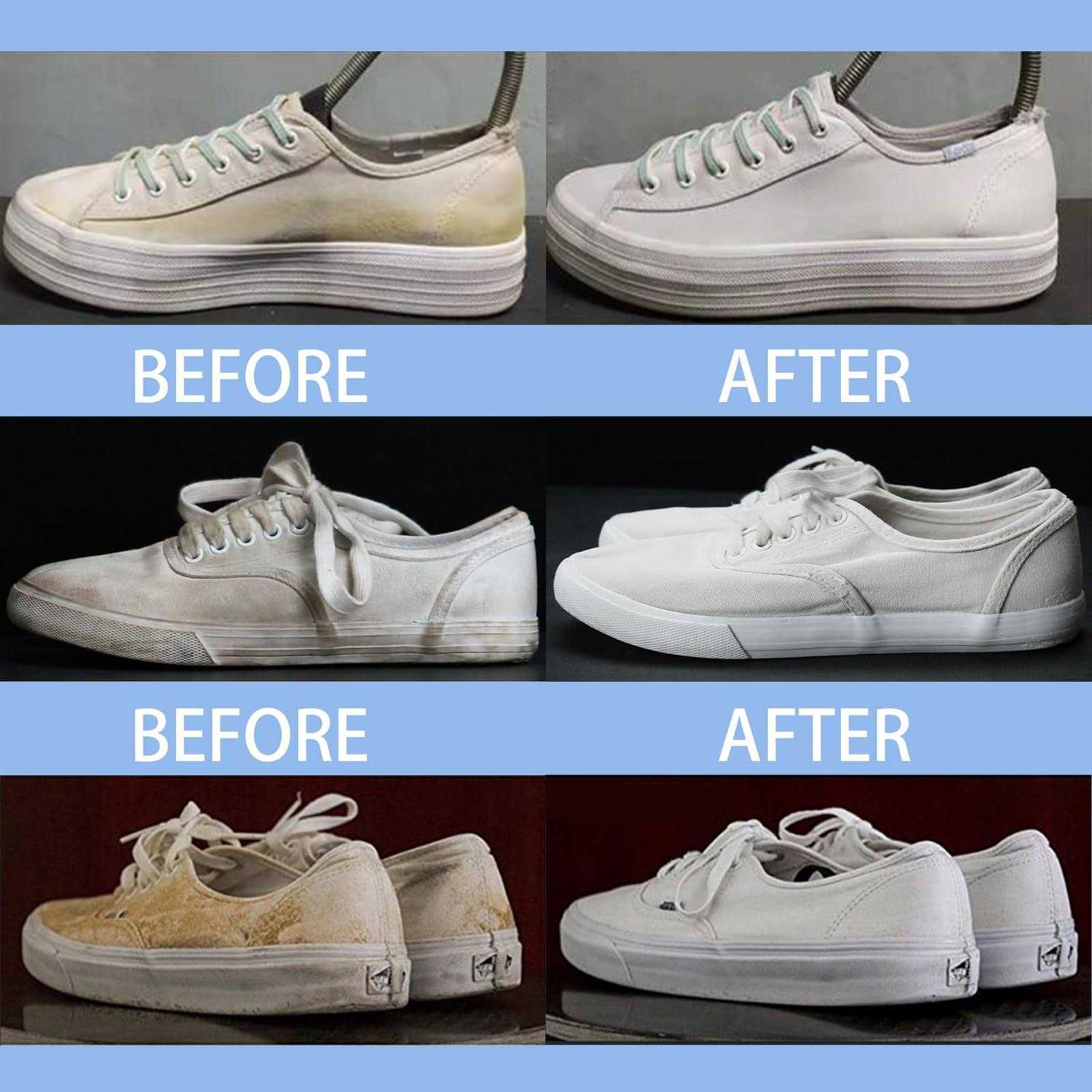 2023 New Multi-functional Cleaning and Stain Removal Cream White Shoe Cleaning Cream with Sponge