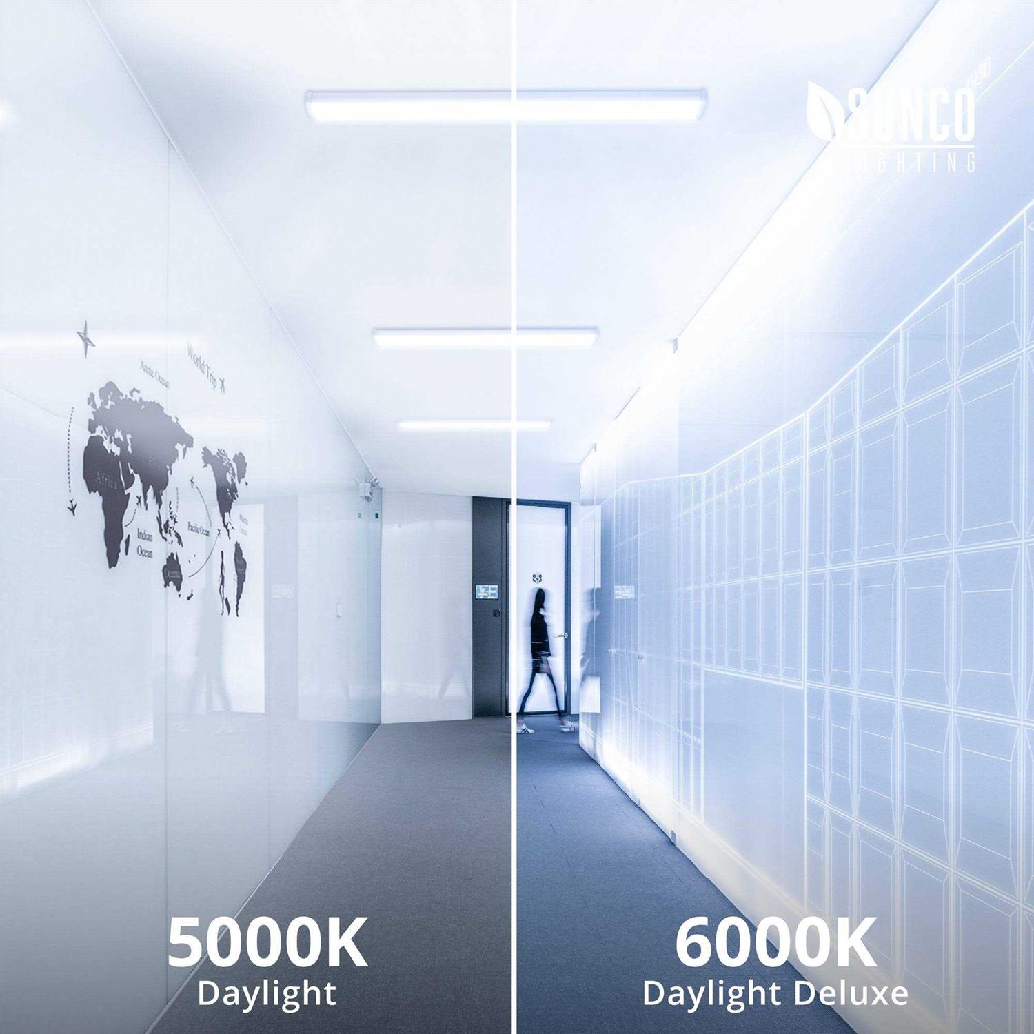 Sunco Lighting Sunco LED Shop Light 4ft Wraparound