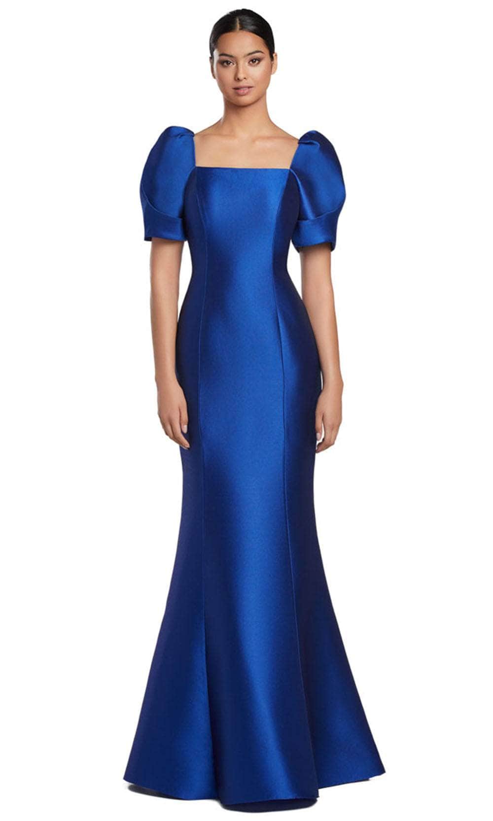 Square Neck Mermaid Evening Gown