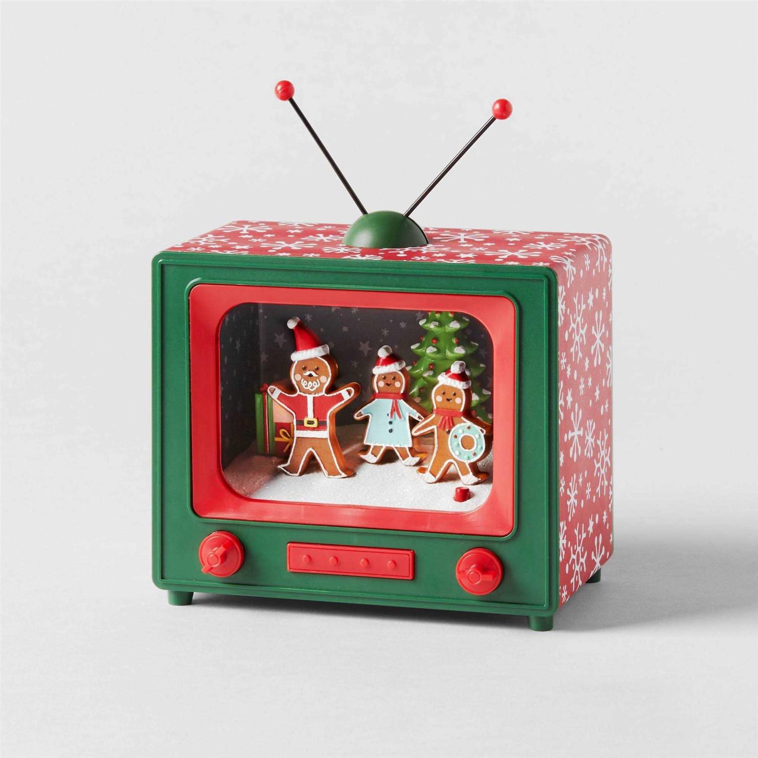 Wondershop 5.7 Animated Gingerbread Friends Retro Television Christmas Decorative Prop