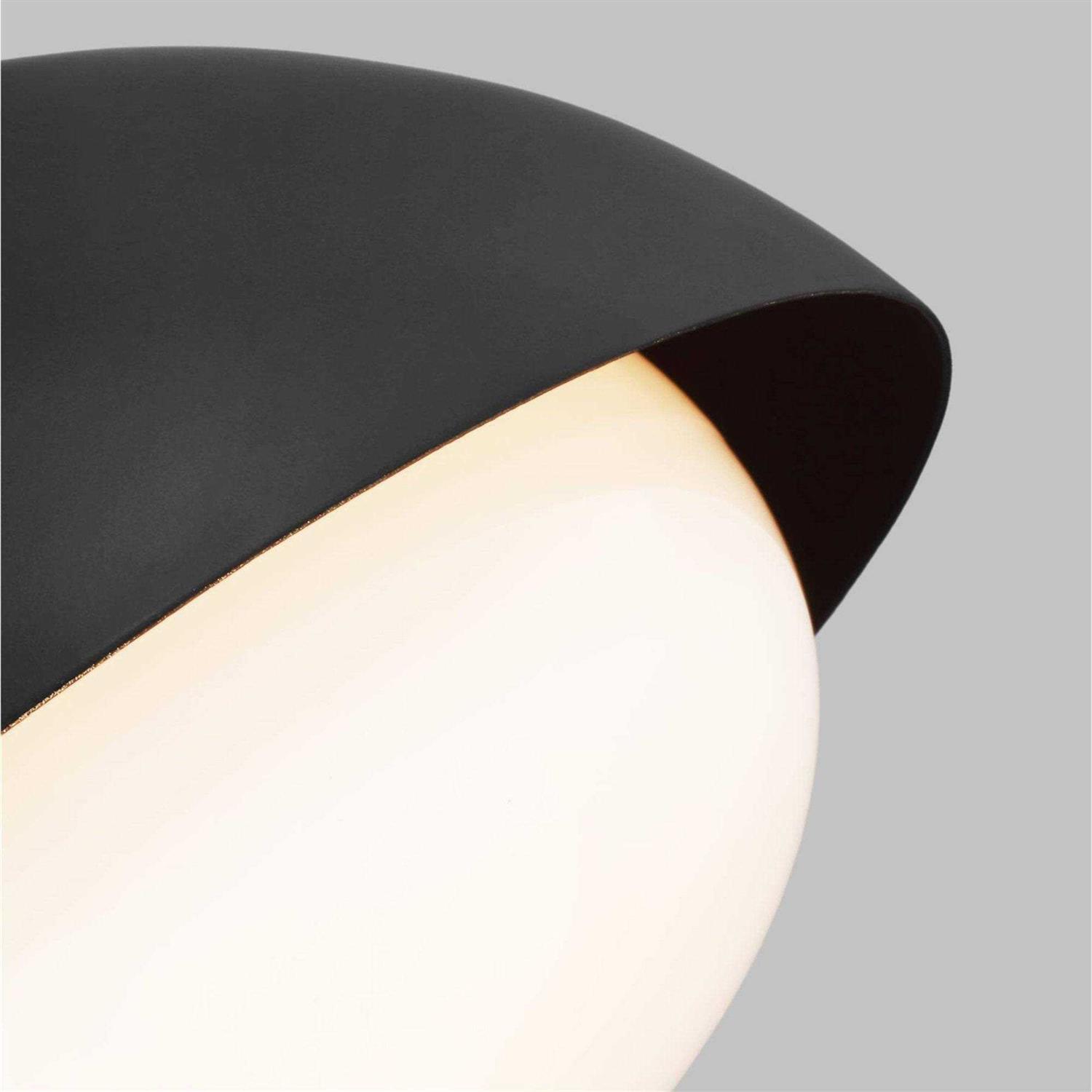 Visual Comfort Studio Lucerne One Light Flush Mount AEF1001MBK