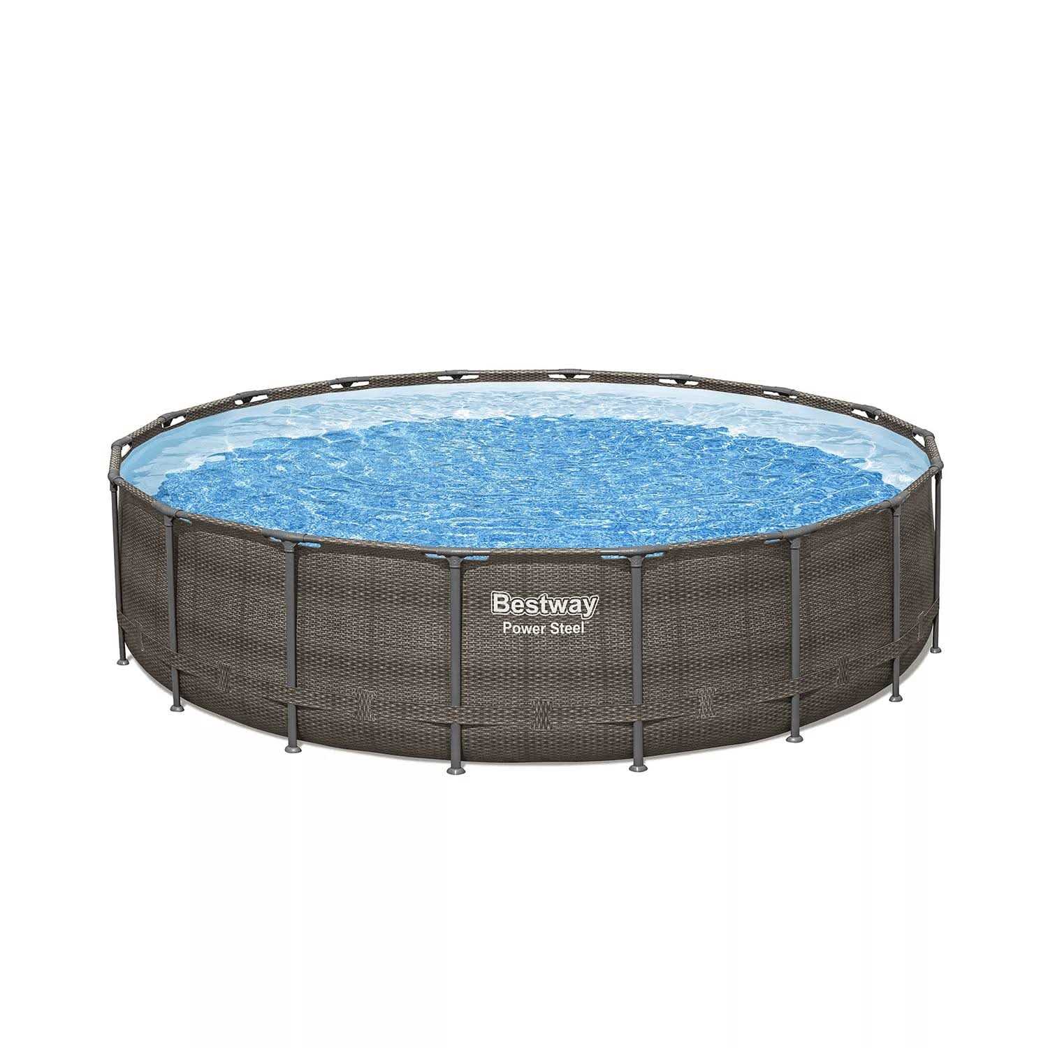 Bestway Power Steel 18′ x 48” Round Above Ground Pool Set