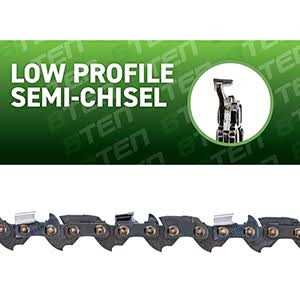 8TEN Micro Chisel Chainsaw Chain 12 Inch .043 1/4 64DL for Stihl 36700050064 HT 70 75 100 101 102 130