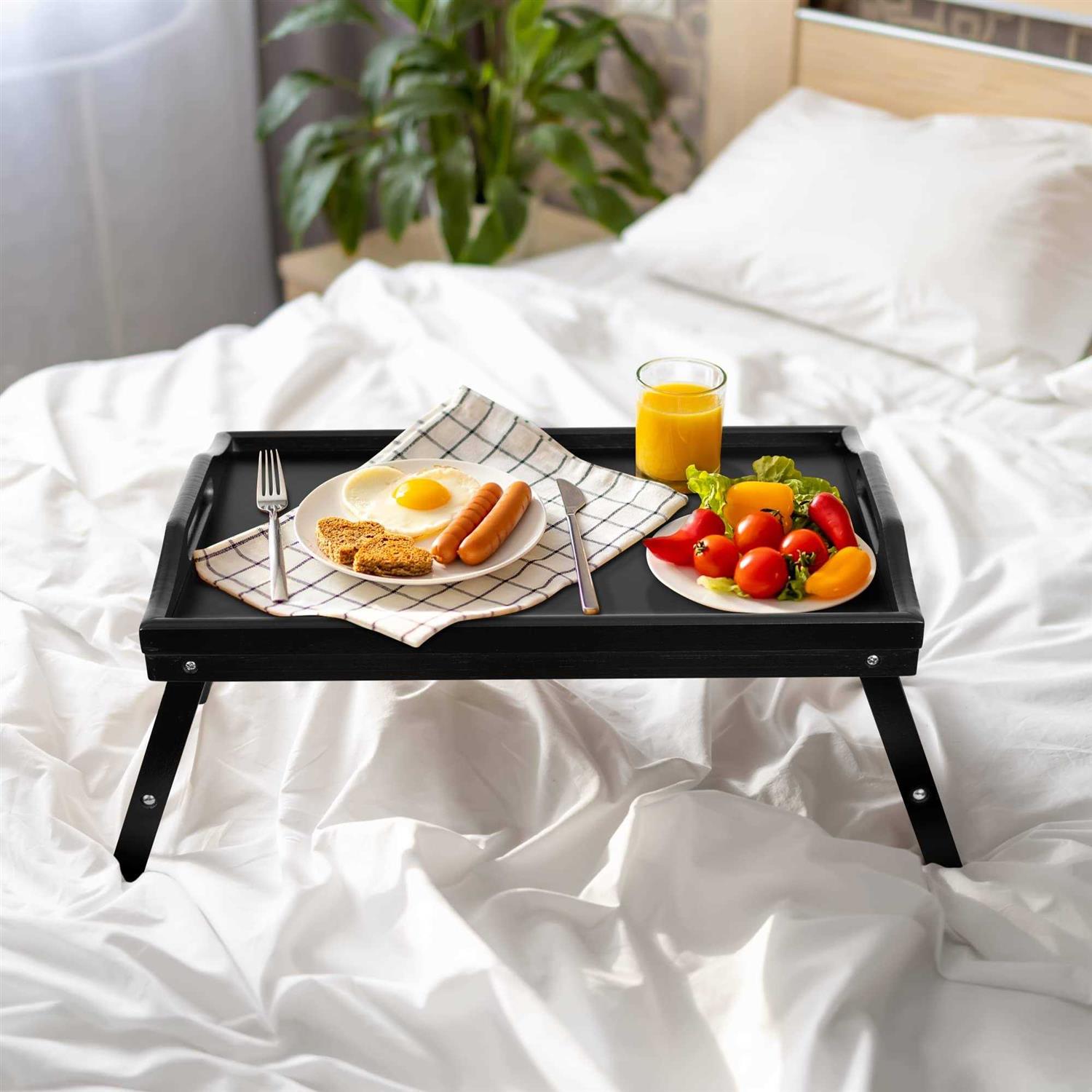 Mayyol Breakfast Bed Tray for Eating Height Adjustable Raised Food Table