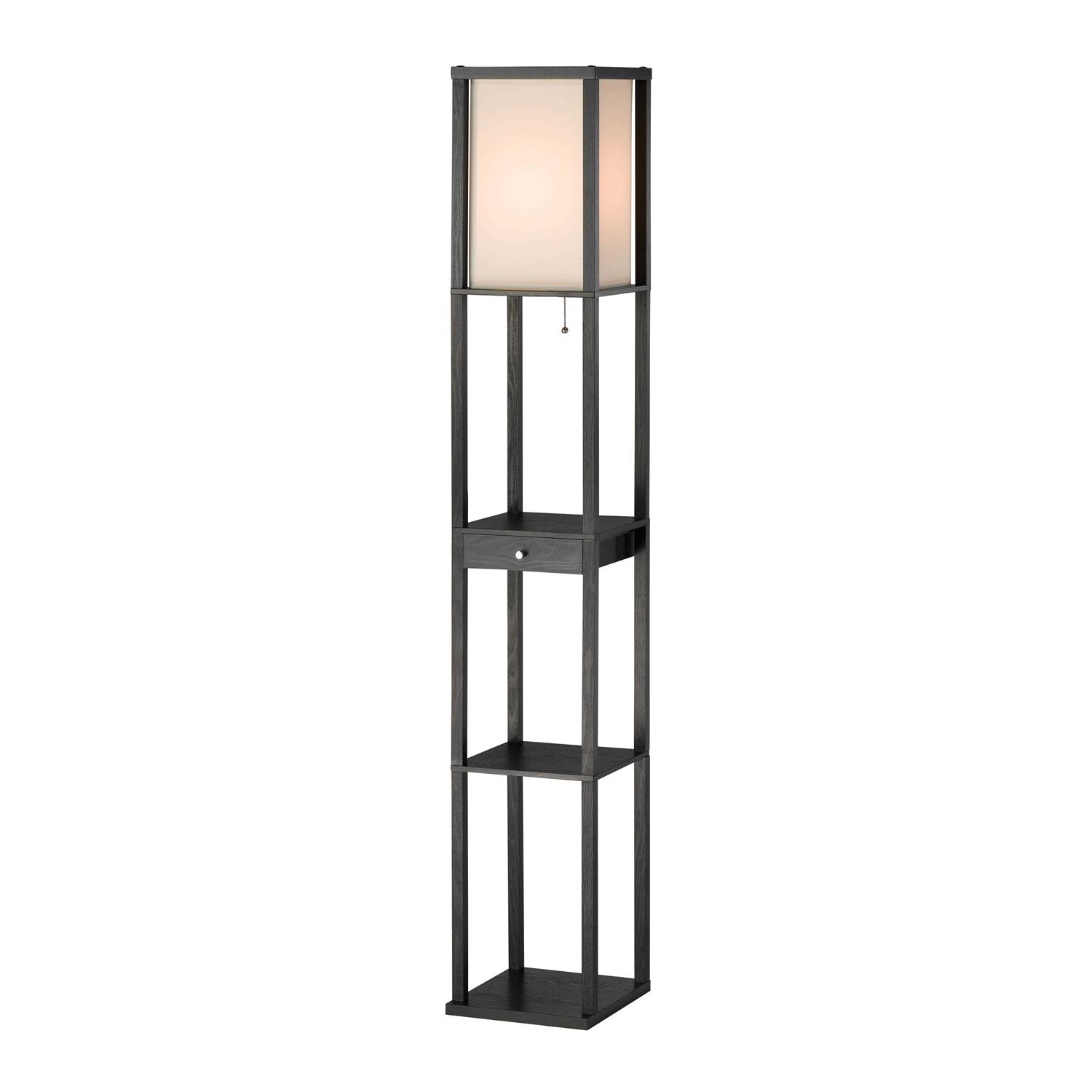 Adesso Parker Shelf Floor Lamp