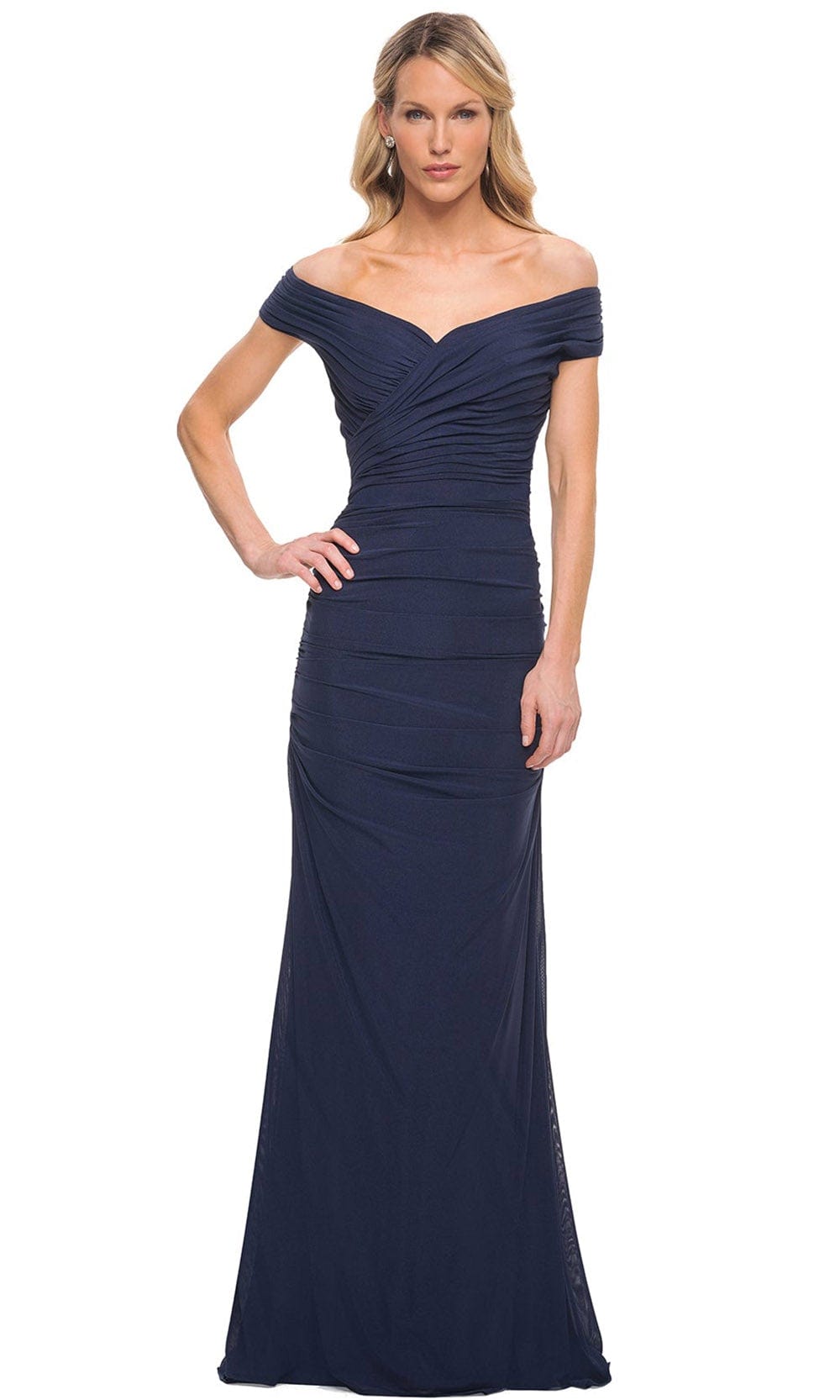 Long Ruched Jersey Dress