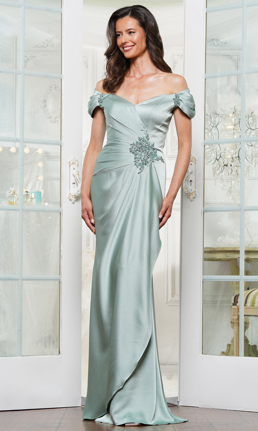 Sweetheart Neckline Evening Gown
