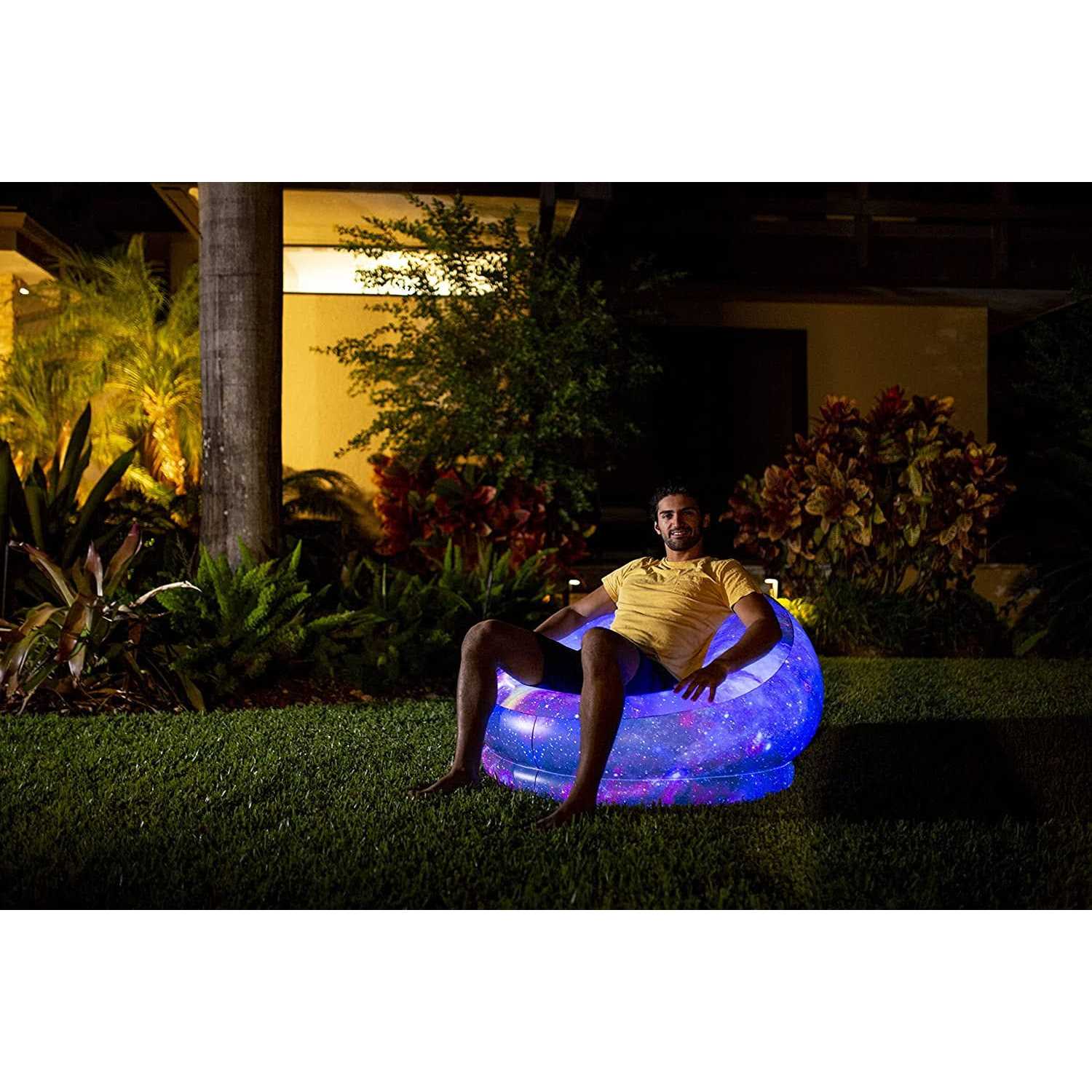 AirCandy Illuminated LED Galaxy Iatable Chair