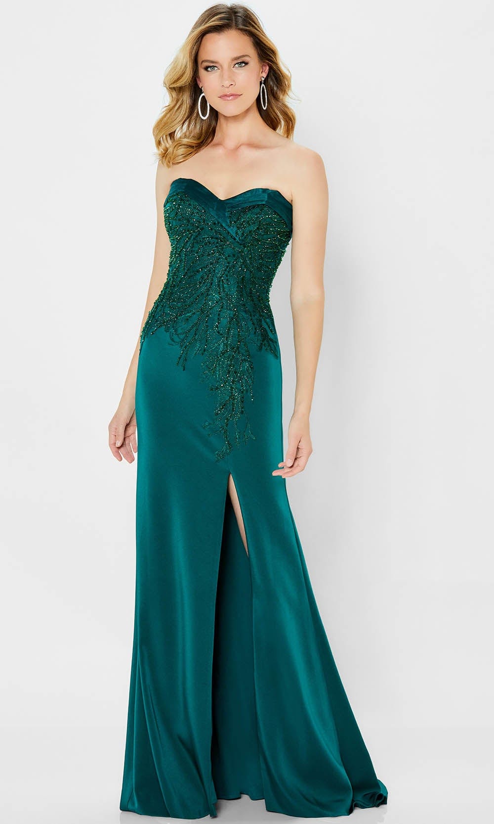 Stretch Crepe Fitted Gown