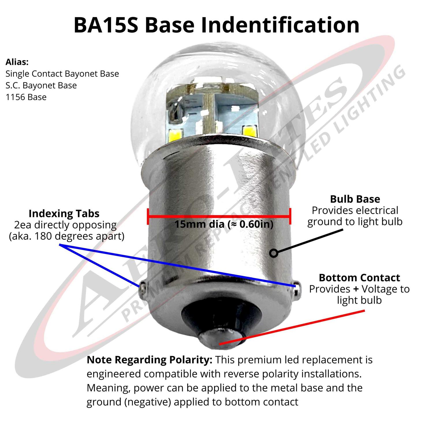 #89 #67 #303 Miniature Bulb Led Replacement 12/28 Volt Ac/dc Base Style