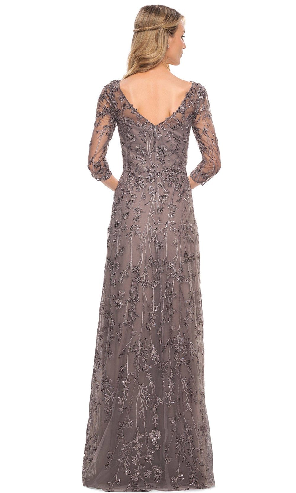 Embellished V-Neck Sheath Mother of the Bride Dress