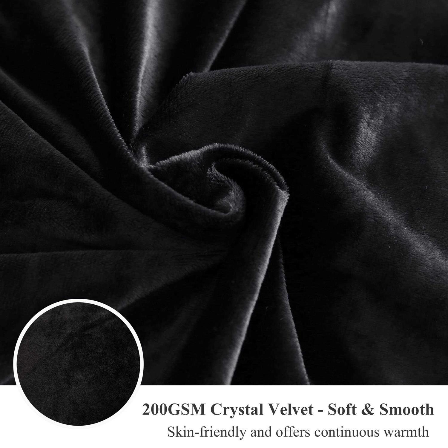 XeGe Plush Shaggy Duvet Cover Set Luxury Ultra Soft Crystal Velvet Fluffy Bedding