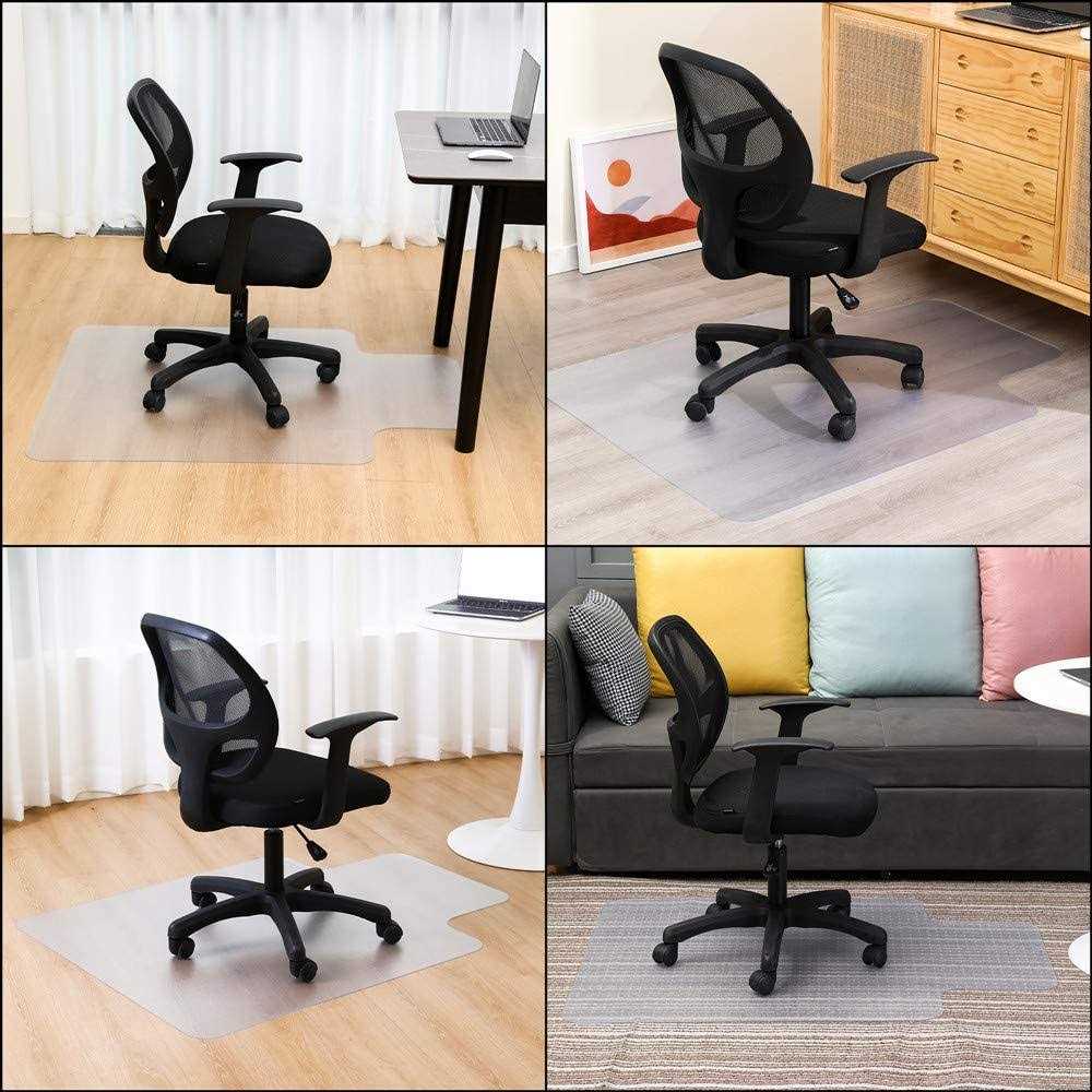 Chair Mat for Carpeted Floor with Lip for Home & Office