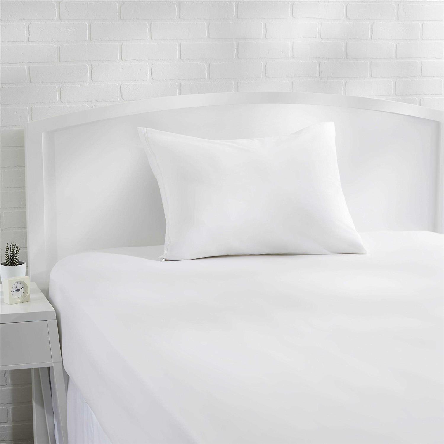 Amazon Basics 100% Cotton Hypoallergenic Pillow Protector Case