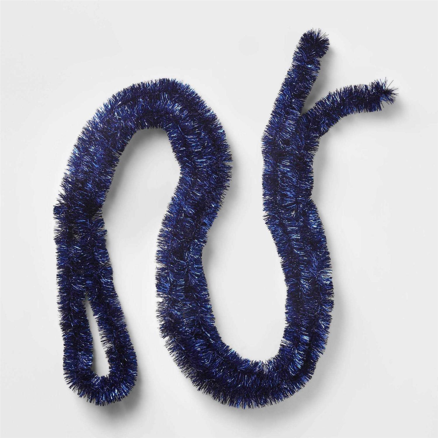 Wondershop Christmas Silver Tinsel Garland