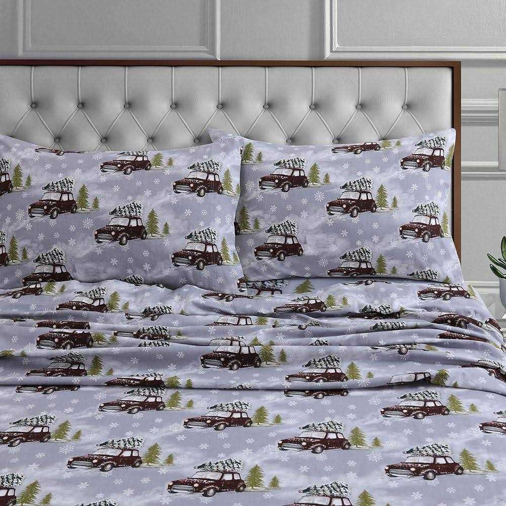 Tribeca Living 170-GSM Cotton Flannel Extra Deep Pocket Sheet Set