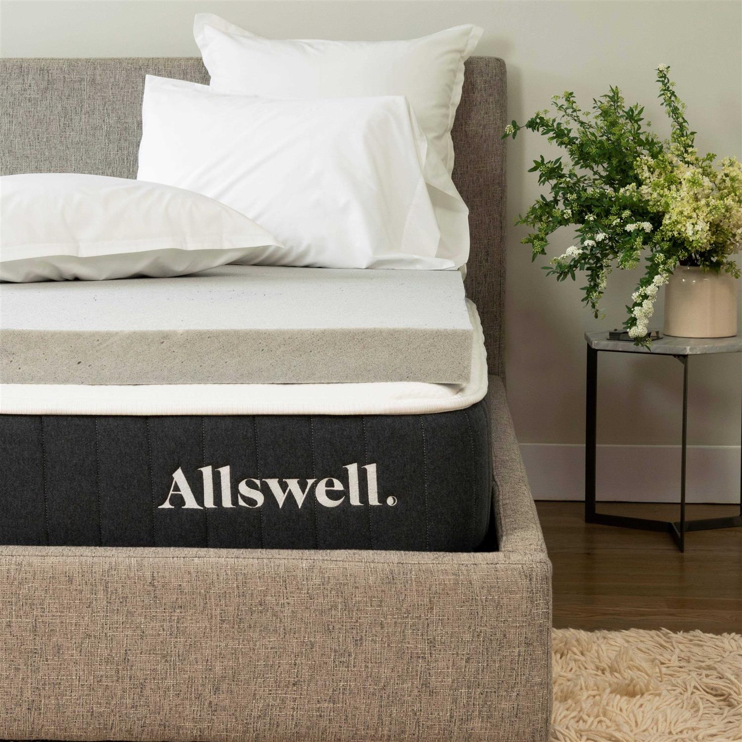 Allswell Memory Foam Mattress Topper Infused with Graphite