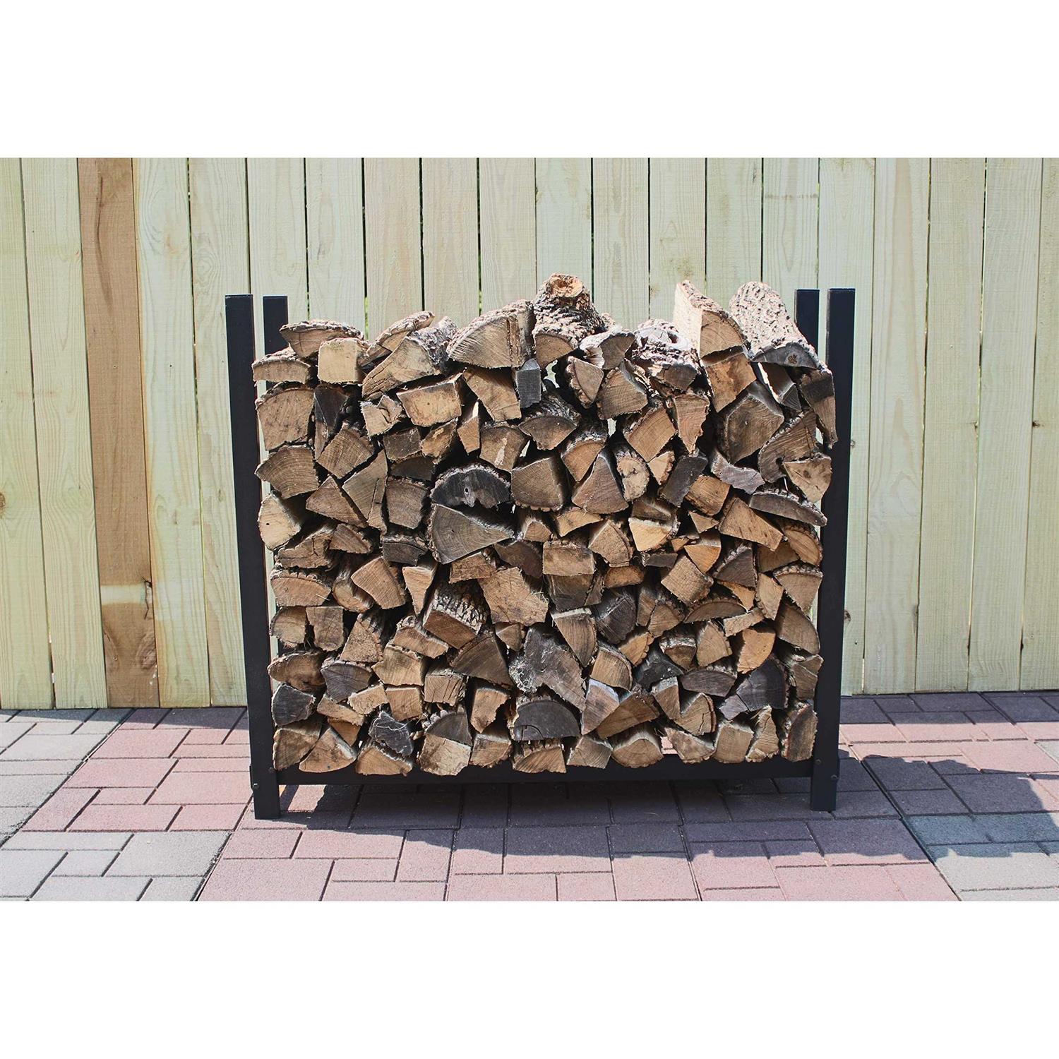 Alexander 48 WRC 48 WRC 4 Foot Woodhaven Firewood Rack With Cover