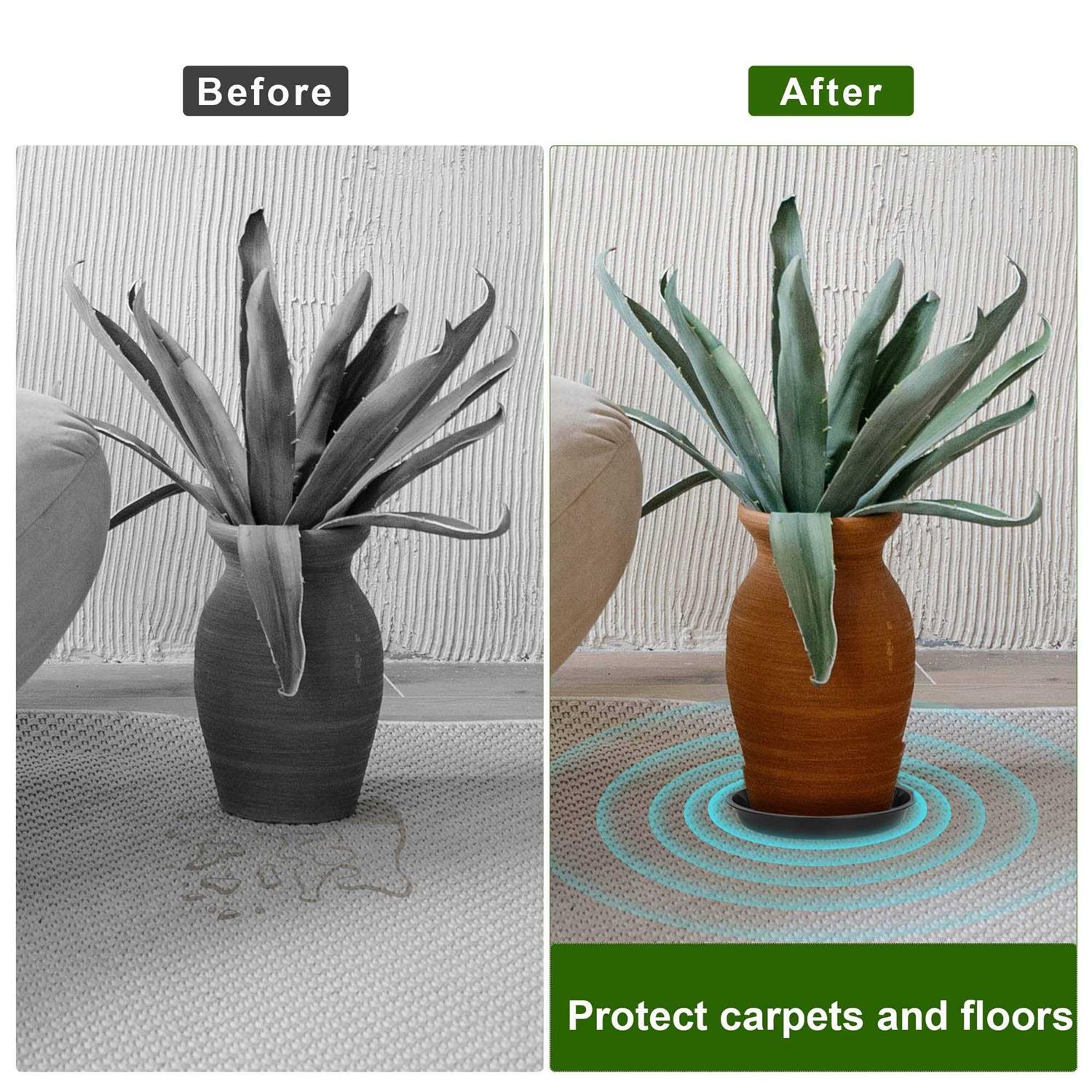 12pack Plant Saucer 6 8 10 Inch Plant Tray Heavy Duty Plant Water Tray for Indoor Outdoor Garden Plants