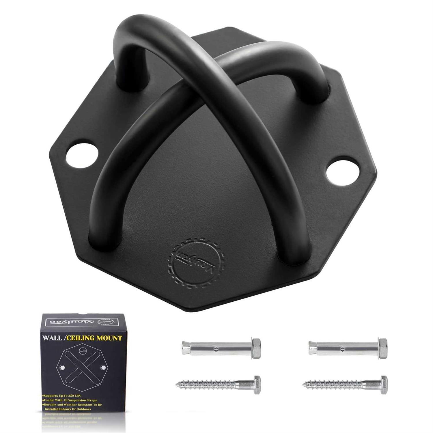 Wall Mount Bracket for Suspension Straps Trainer Anchor Wall Mount Yoga Ceiling Mount for Yoga Swing Battle Ropes Fitness Training Hammocks Olympic