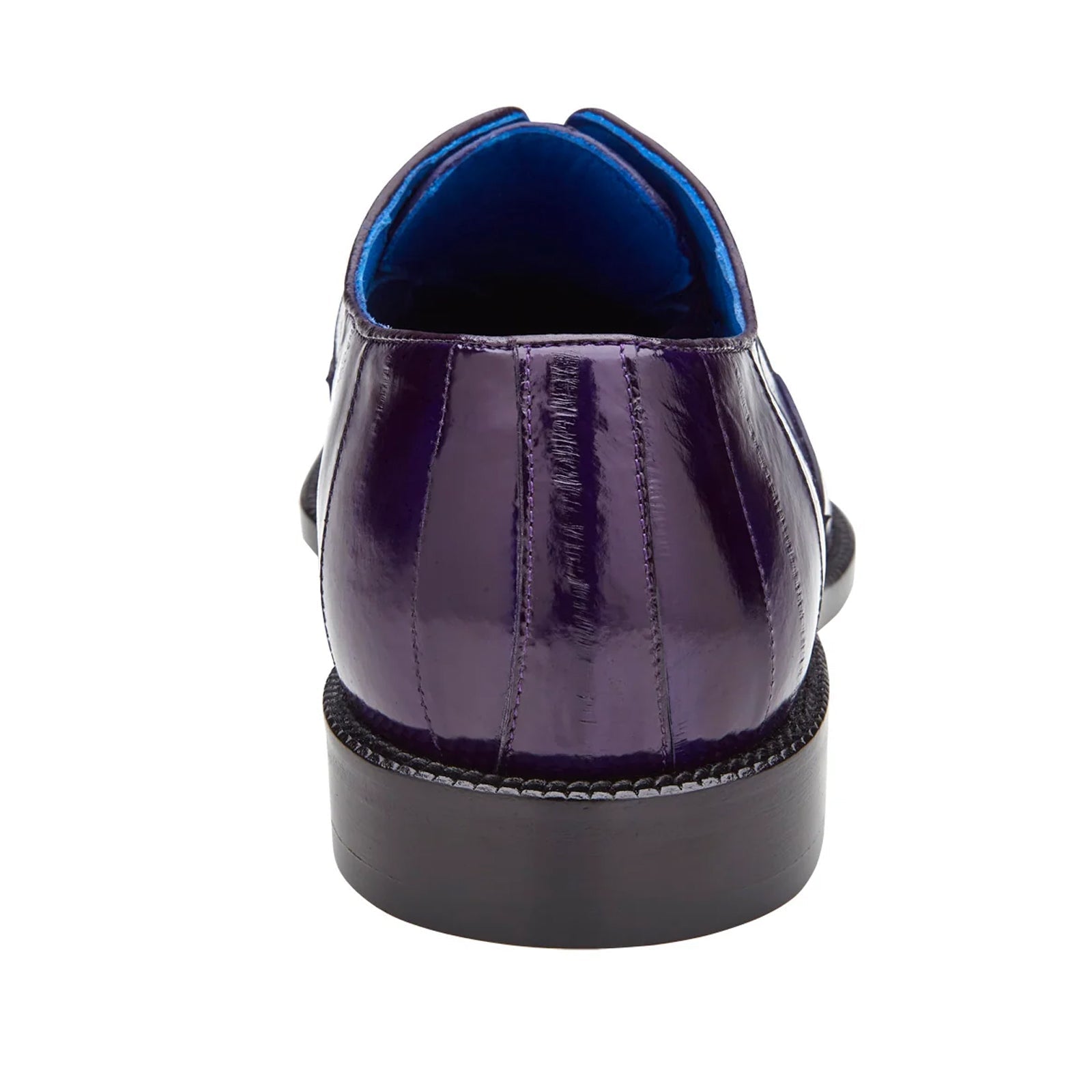 Men’s Belvedere Mare Ostrich Leg & Eel Skin Dress Shoe in Purple