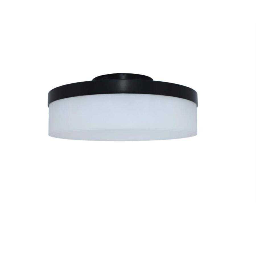 Allen + Roth 11.95 Matte Black Lynpark Flush Mount Light