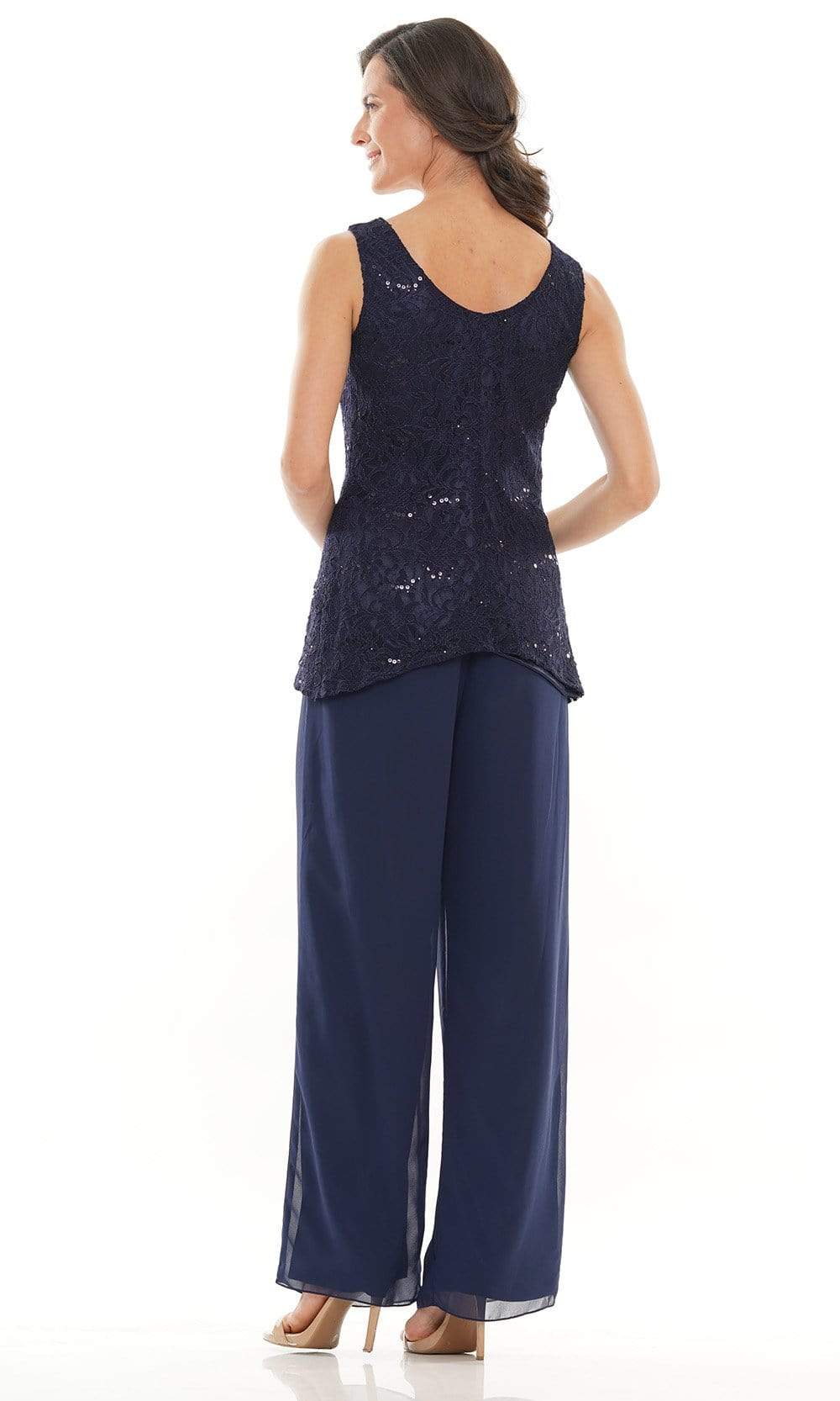 M303 Three-Piece Chiffon Lace Pantsuit