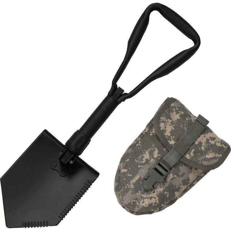 USGI US Military Original Issue E-Tool Entrenching Shovel with ACU OR Multicam Carrying Case/Pouch