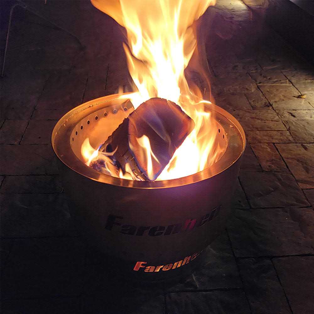 Farenheit Stainless Steel Portable Fire Pit