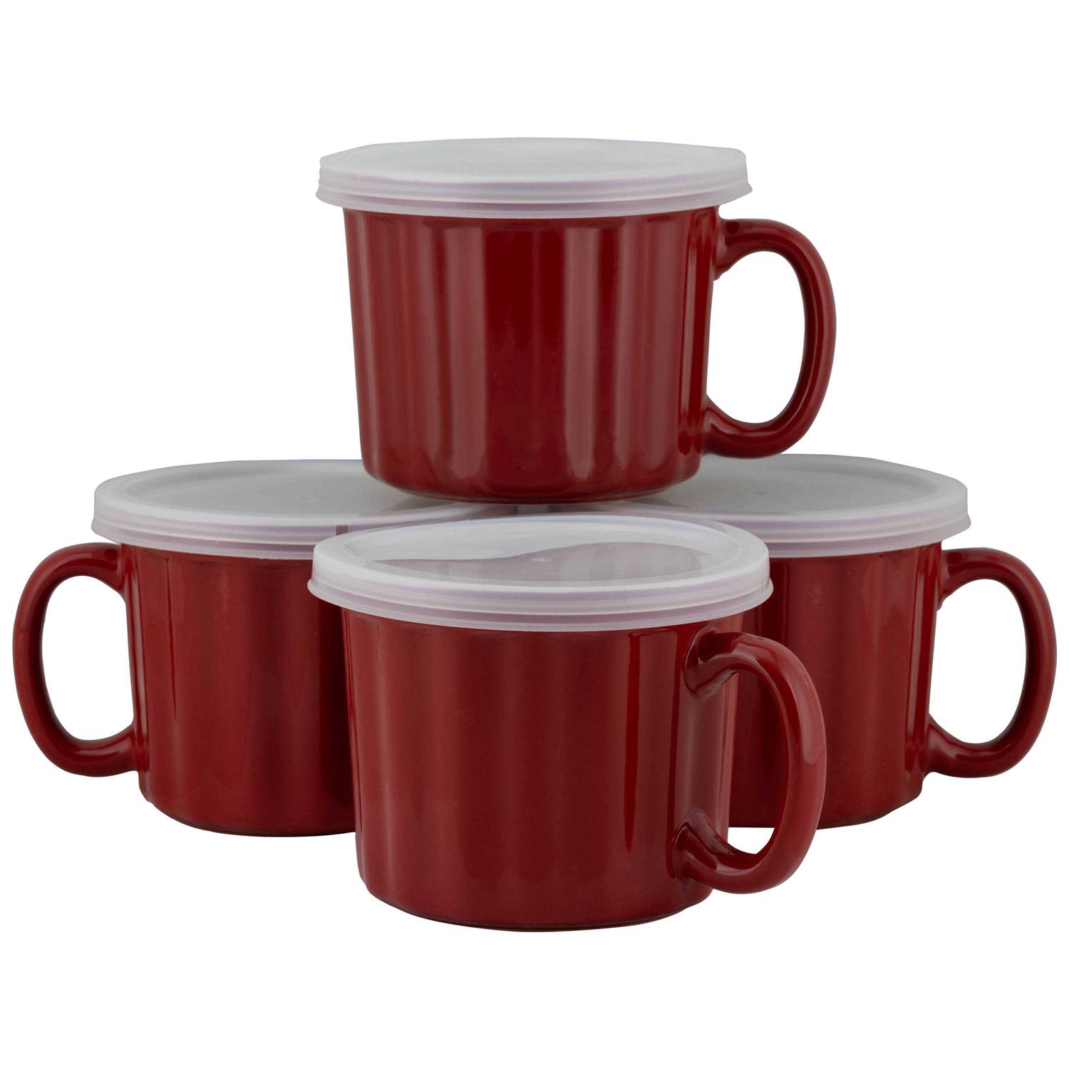 10 Strawberry Street 16oz Set of 4 Soup Mug with Lid