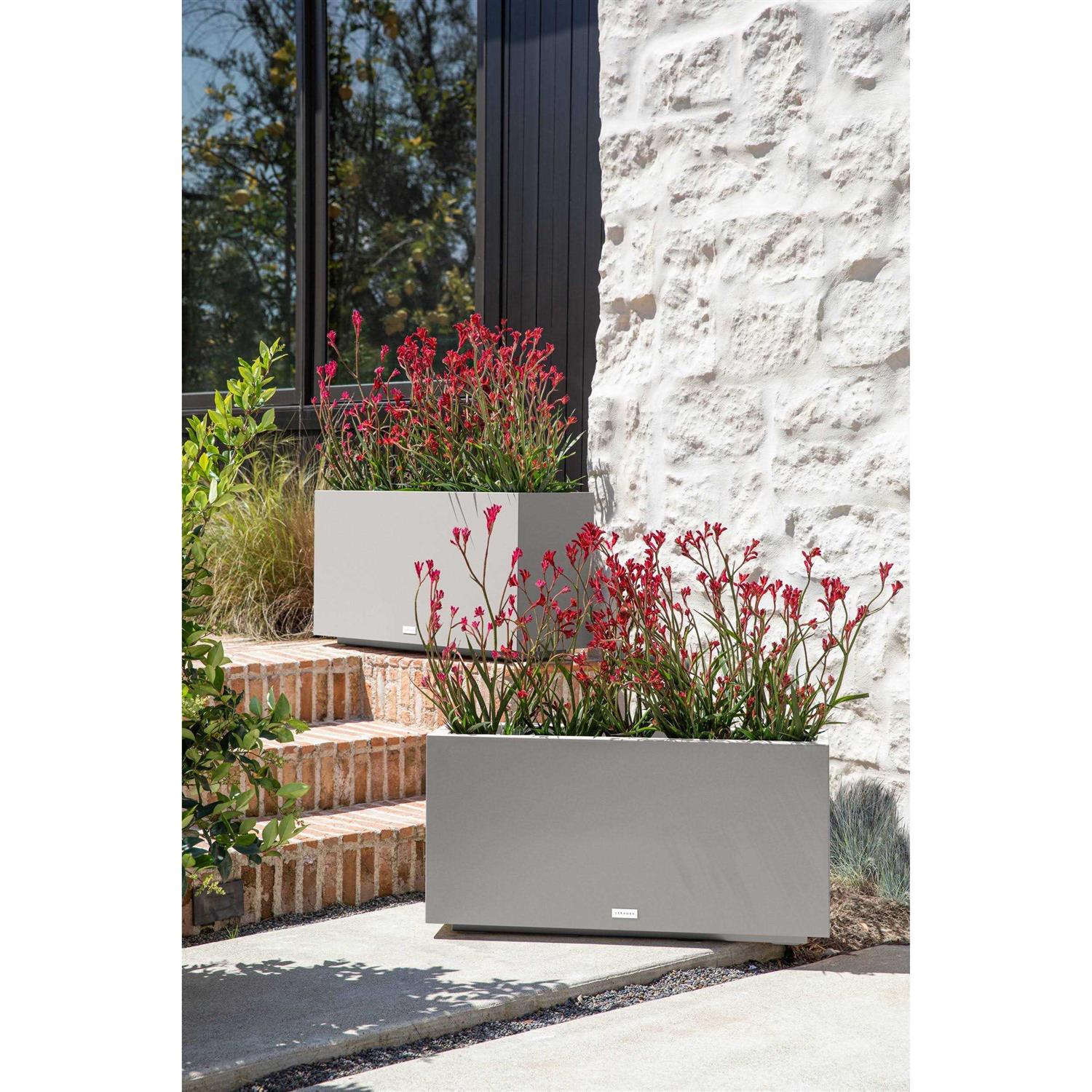 Veradek Metallic Series Long Box Planter