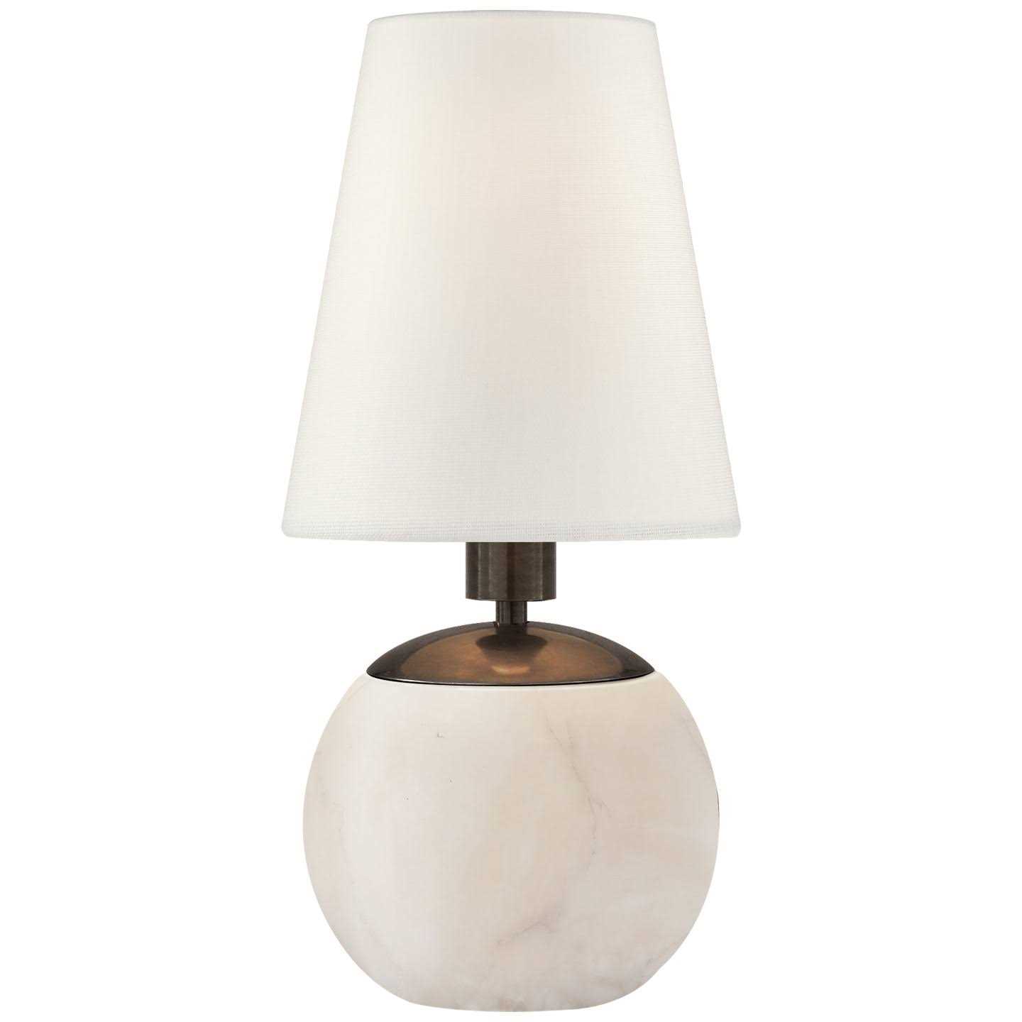 Visual Comfort Signature Tiny Terri Round Accent Lamp Linen