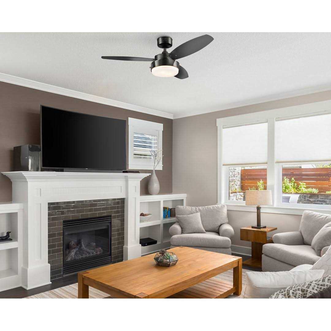 42 Careem 3 Blade Standard Ceiling Fan with Pull Chain and Light Kit Included Winston Porter Finish