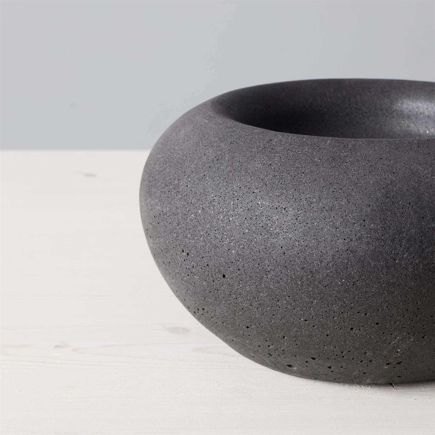 TerraFlame Stone Concrete Table Top Gel Fuel Fire Bowl Indoor and Outdoor Use TerraFlame