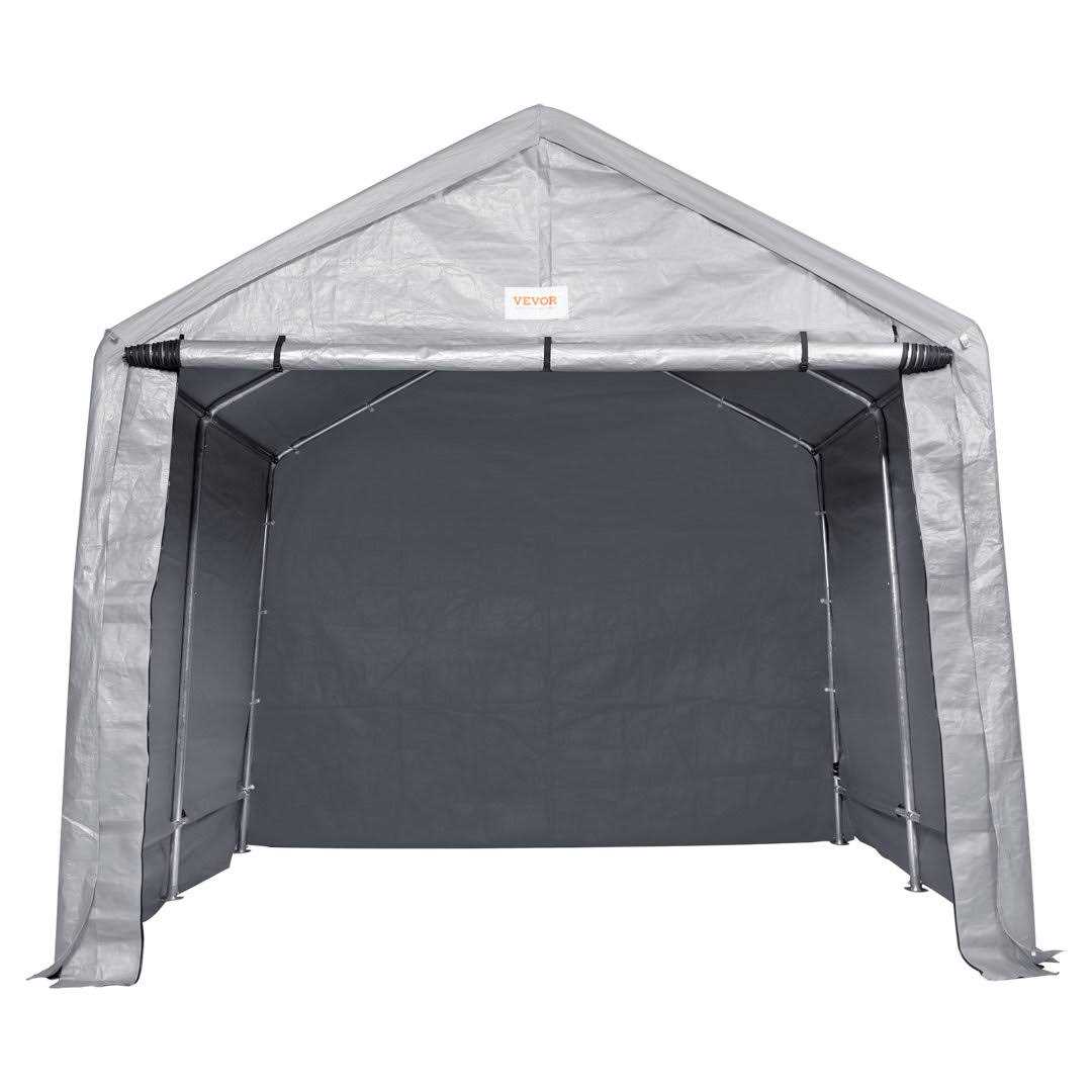VEVOR Portable Shed Outdoor Storage Shelter 8 x 14 x 7.6 ft Heavy Duty All-Season Instant Storage Tent Tarp Sheds with Roll-up Zipper Door and