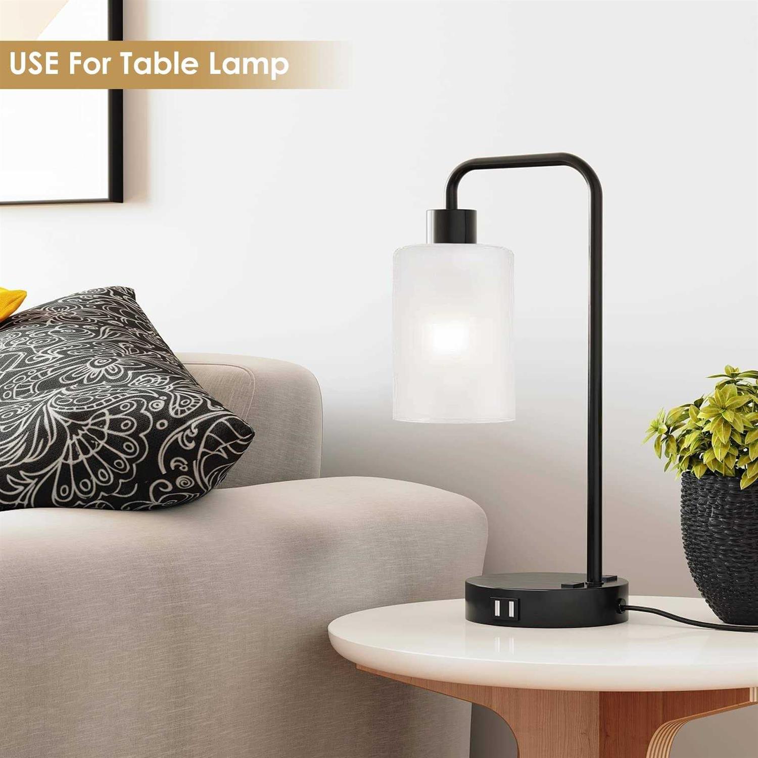 6 Pack White Frosted Glass Shades Replacement,5.51in Height,3.94in Diameter,1.65in Fitter