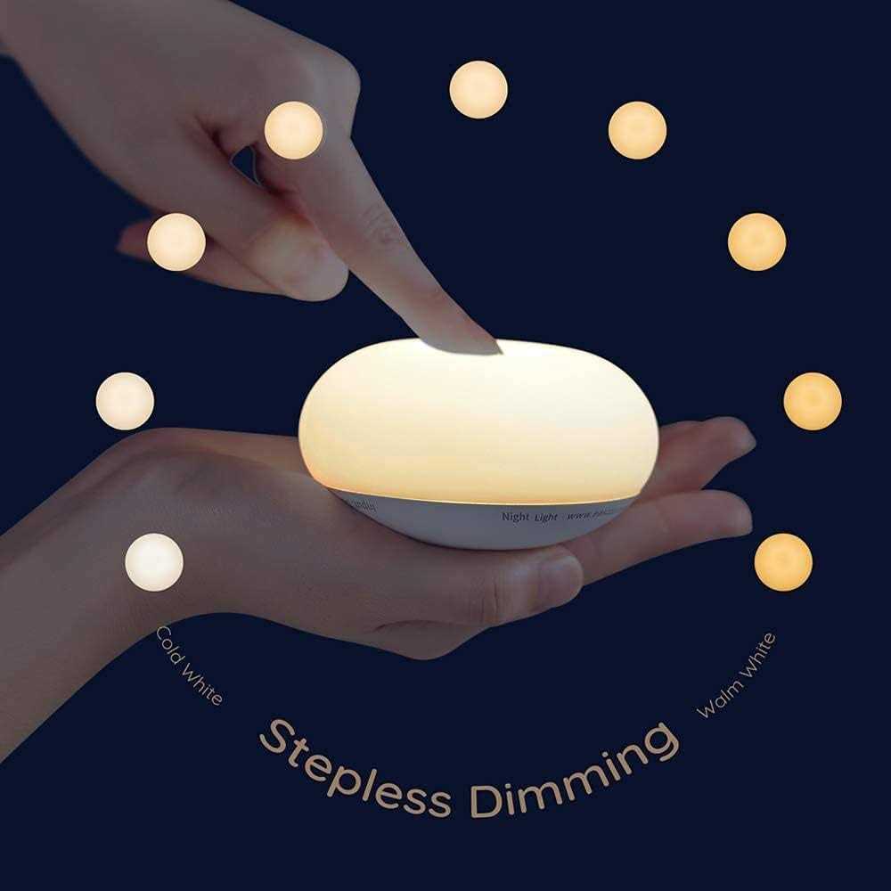 Anico EASZZZ Baby Night Light Nursery Night Lamp for Breastfeeding Soft BPA Free Silicone Touch Night Lamp