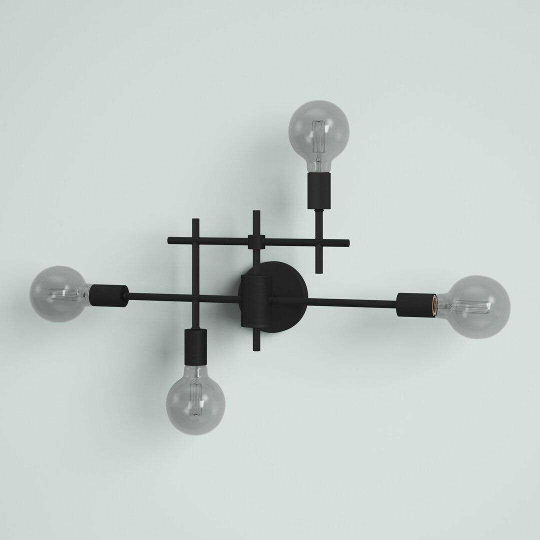 4-Light Dimmable Vanity Light Mercury Row Finish