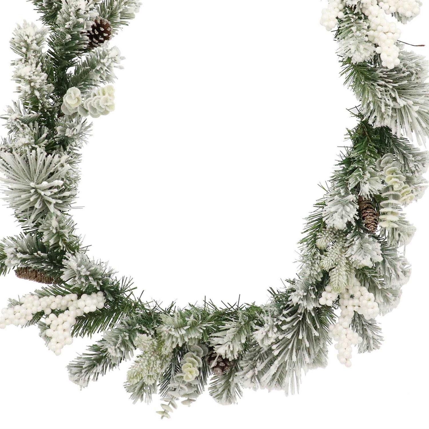 6ft Snowy Pinecone Garland by Ashland