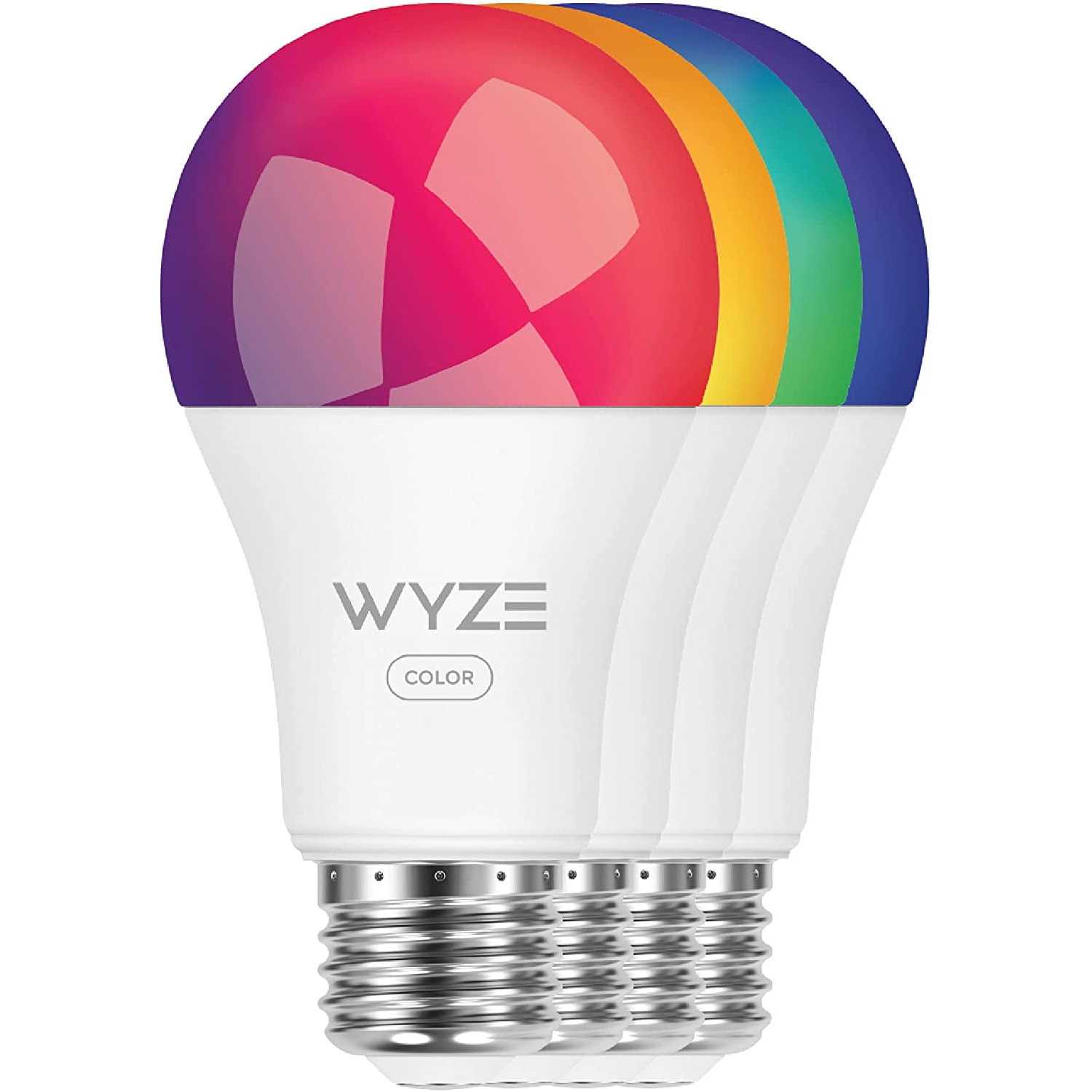 Wyze Bulb Color RGB 4-Pack 16 Million Colors and Tunable White with App Control