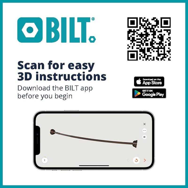 Zenna Home E40S2ALBN NeverRust Rustproof Dual Mount Curved Stall Shower Rod