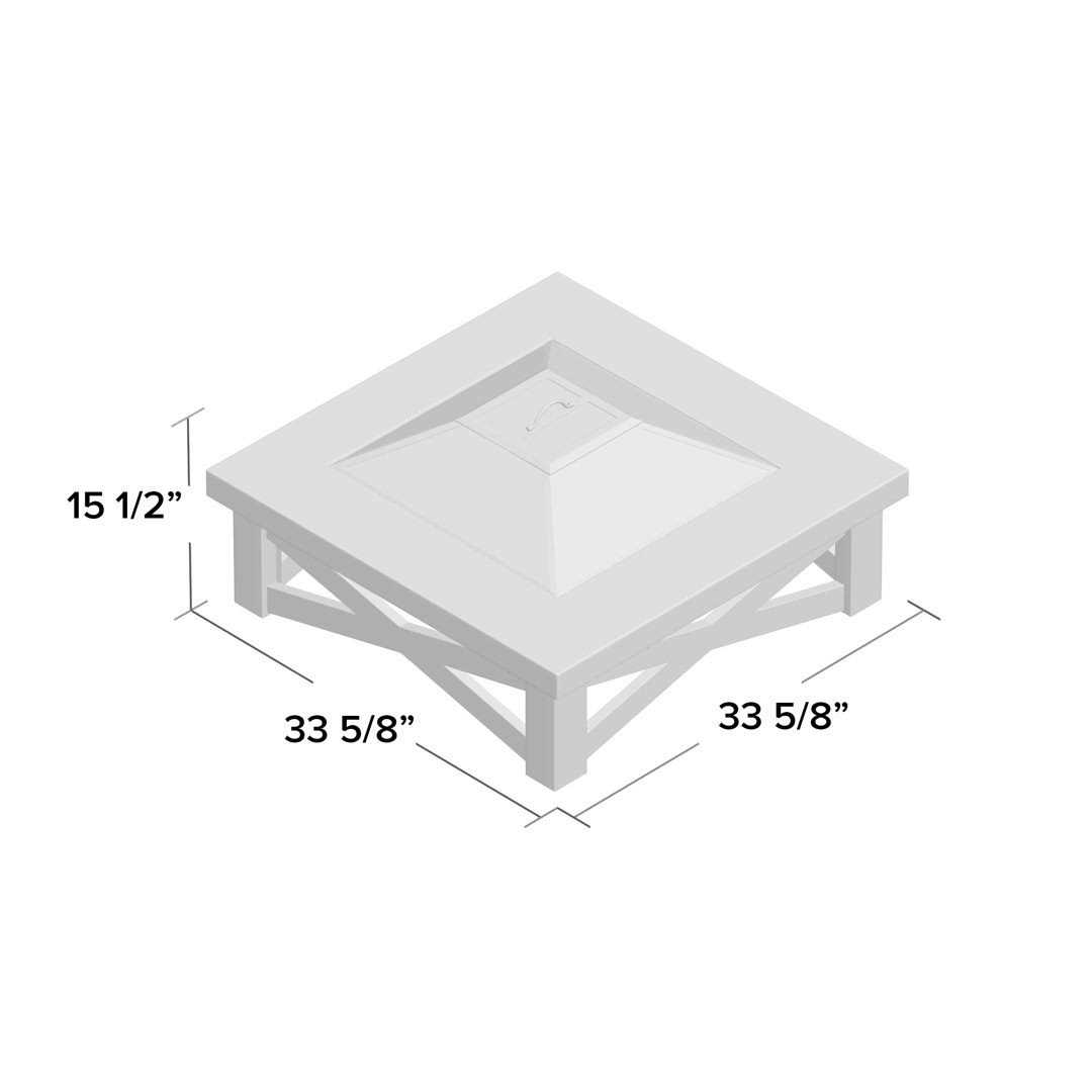Real Flame Austin Wood Burning Fire Table