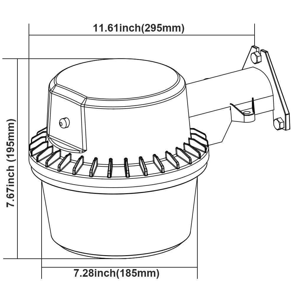 TORCHSTAR LED Barn Light Dusk to Dawn Area Lights with Photocell