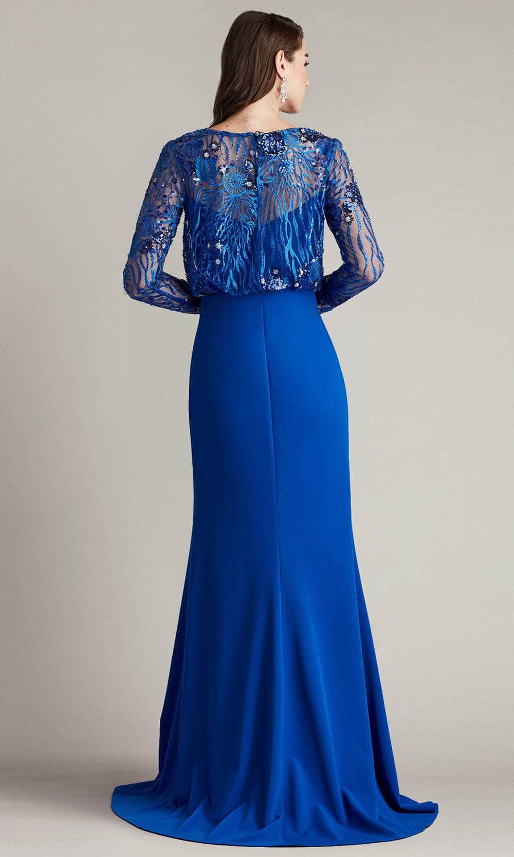 Sea-Motif Inspired Blouson Evening Gown